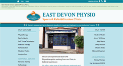 Desktop Screenshot of eastdevonphysio.co.uk