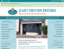 Tablet Screenshot of eastdevonphysio.co.uk